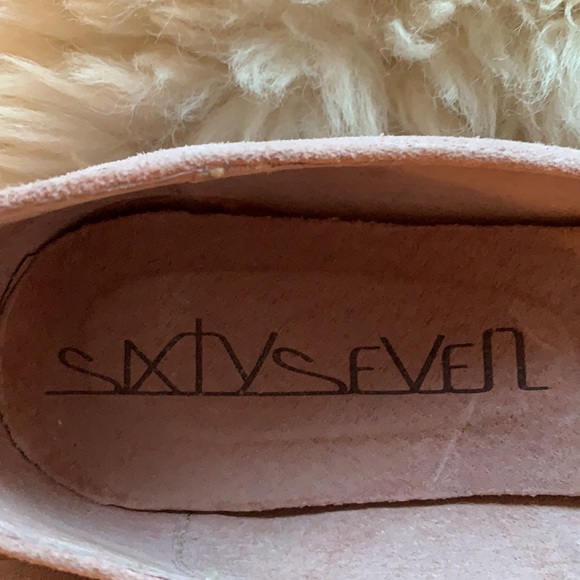 Sixtyseven ballet flats. Pink suede with studs - Picture 4 of 6